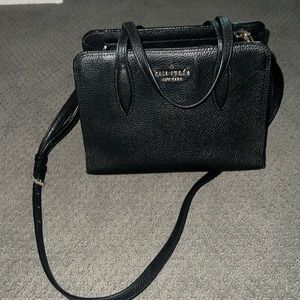 Gently used black Kate spade purse